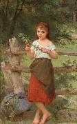 Emile Munier Contemplation oil painting artist